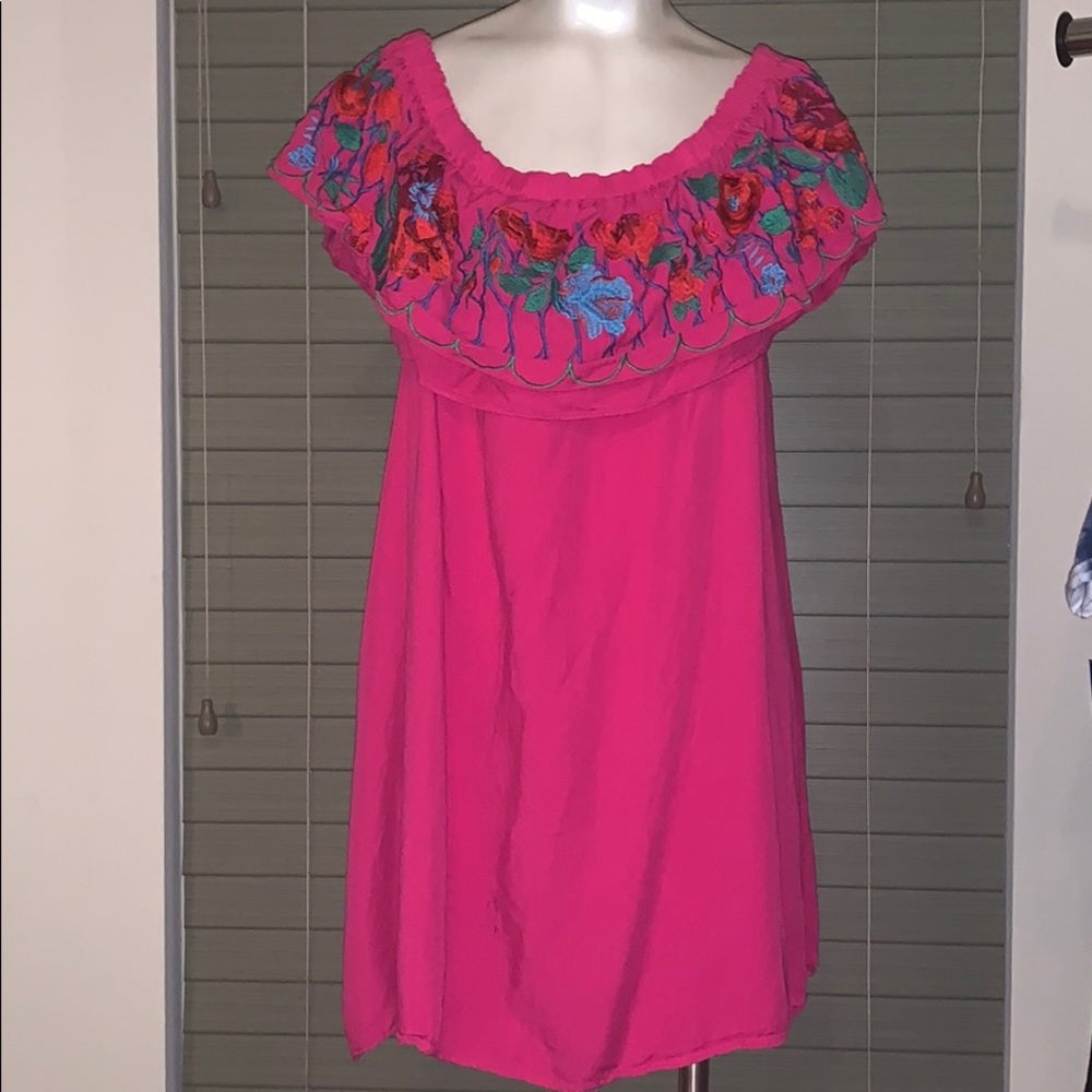 .:Umgee:. Pink Off-Shoulder Dress/Tunic